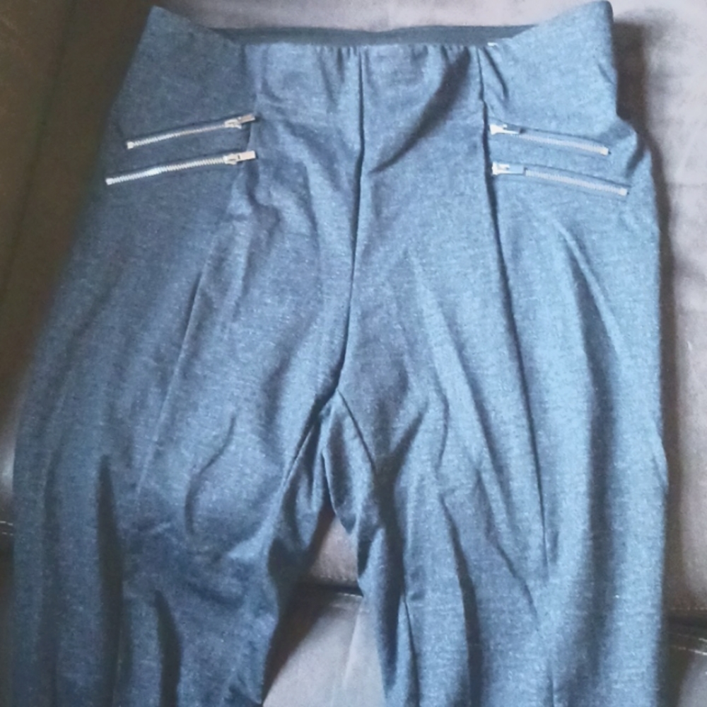 Lg Slimming Options blue stretch pants